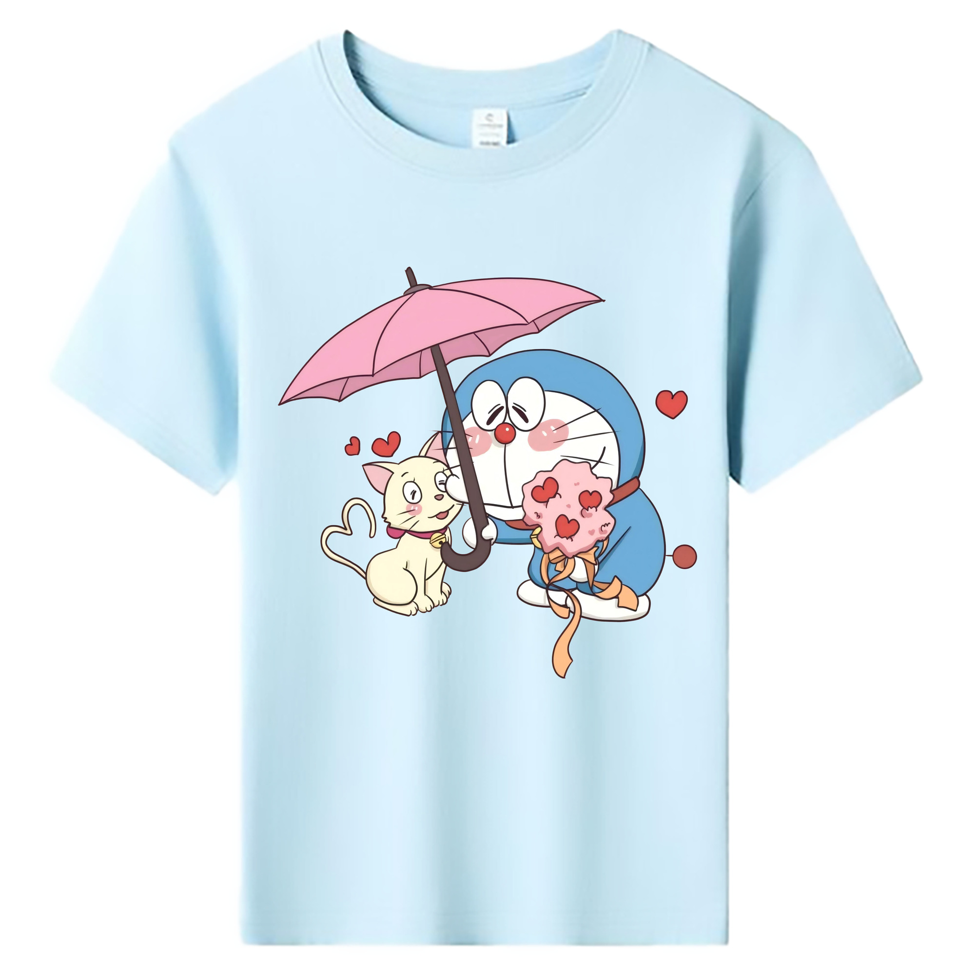 （画像用） ドラえもん Doraemon 綿100％キッズTシャツ（フロントプリント）